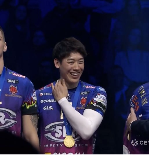 lalivb14's tweet photo. Yuki once said, “I don’t think any Japanese male player has ever won the Champions League, so making history by adding my name to that list would be truly meaningful” 
#石川祐希

And now, he’s just done it. congrats @yuki14_official 🥹🏆✨ https://t.co/pHiQ1aKEvm