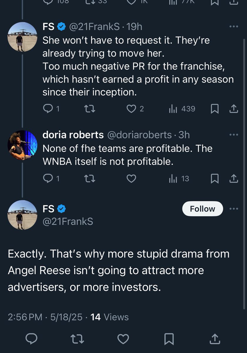 doriaroberts's tweet image. I really truly hate that men found the WNBA. Bunch of crybabies. 😂 Literal abusers, addicts, etc in the NBA and they’re all up in their feels over a player they just heard about this year. FOH and go back to your safe spaces, fellas.