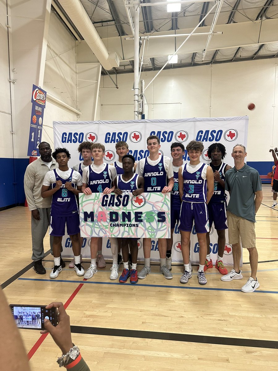 Arnold Elite Est.2017 & Lady Arnold Elite Est.2018 (@elitearnold) on Twitter photo Congratulations to our <a href="/EliteArnold/">Arnold Elite Est.2017 & Lady Arnold Elite Est.2018</a> National 2026 boys for winning NBA gold division here <a href="/TexasHoopsGASO/">TexasHoops/GASO ๐</a>!
<a href="/GASOMass/">Ryan Massad ๐</a>
<a href="/GASOTim/">Tim Littlefield</a>
<a href="/GASOLyndon/">Lyndon Cook ๐</a>
<a href="/GASOBlue/">Blue Zertuche ๐</a>
<a href="/GASOLarren/">Larren Silver</a>
<a href="/GradyMajors/">Grady Majors</a>
<a href="/theoneeyedscout/">Andre Quint (๐ช๐ ๏ธ @ Xaman ยฎ, XRPL & Xahau)</a>
<a href="/CoachJArn0ld/">Jahrrend Arnold</a>
<a href="/AdrianMaloneyJr/">๐๐๐ซ๐ข๐๐ง ๐๐๐ฅ๐จ๐ง๐๐ฒ ๐๐ซ</a>
<a href="/MattChampionATX/">Matt Champion</a>
<a href="/iFilmHoopers/">Michael Timmins</a> Congratulations to our <a href="/EliteArnold/">Arnold Elite Est.2017 & Lady Arnold Elite Est.2018</a> National 2026 boys for winning NBA gold division here <a href="/TexasHoopsGASO/">TexasHoops/GASO ๐</a>!
<a href="/GASOMass/">Ryan Massad ๐</a>
<a href="/GASOTim/">Tim Littlefield</a>
<a href="/GASOLyndon/">Lyndon Cook ๐</a>
<a href="/GASOBlue/">Blue Zertuche ๐</a>
<a href="/GASOLarren/">Larren Silver</a>
<a href="/GradyMajors/">Grady Majors</a>
<a href="/theoneeyedscout/">Andre Quint (๐ช๐ ๏ธ @ Xaman ยฎ, XRPL & Xahau)</a>
<a href="/CoachJArn0ld/">Jahrrend Arnold</a>
<a href="/AdrianMaloneyJr/">๐๐๐ซ๐ข๐๐ง ๐๐๐ฅ๐จ๐ง๐๐ฒ ๐๐ซ</a>
<a href="/MattChampionATX/">Matt Champion</a>
<a href="/iFilmHoopers/">Michael Timmins</a>