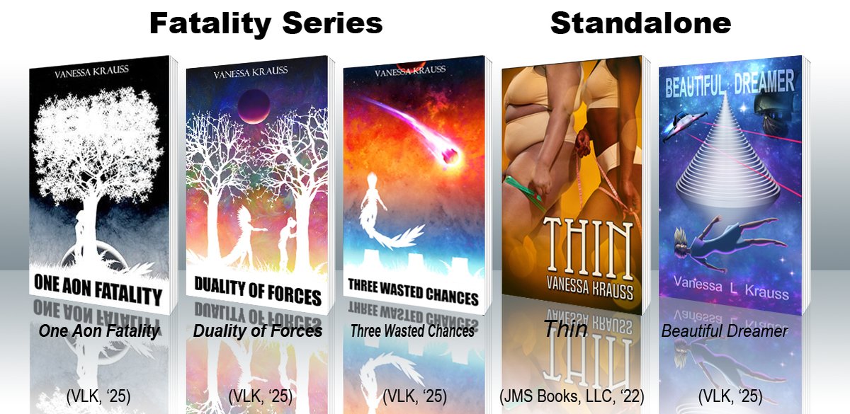 BubbleyBrain's tweet image. Official list of my current #writer / #author work
FATALITY book series amazon.com/dp/B0F92WRWKC
THIN novel amazon.com/dp/B0B2VD424
BEAUTIFUL DREAMER amazon.com/dp/B0DVFCCM2T
Check out my author website or Amazon Author Page for the full list!