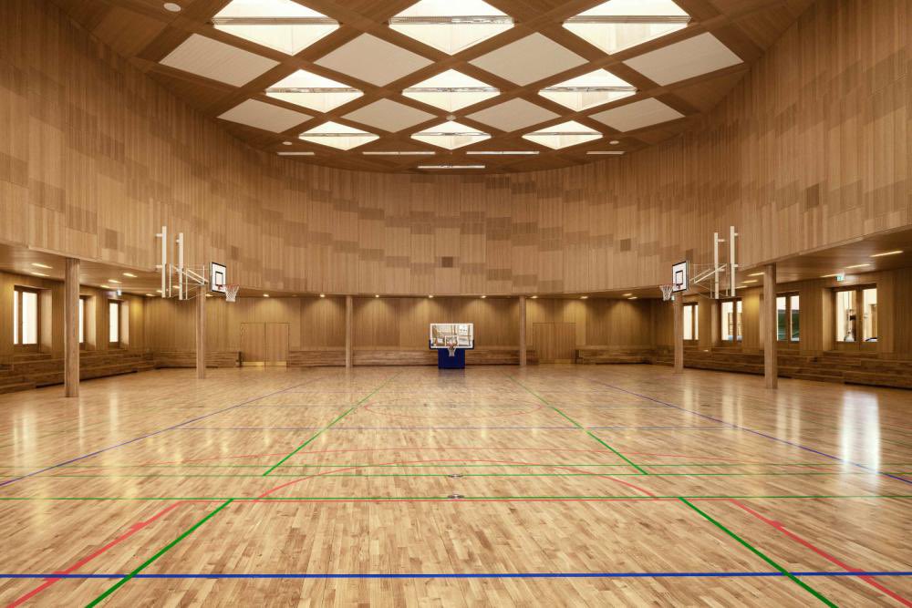 Loving the all wood design of this gym in Denmark
