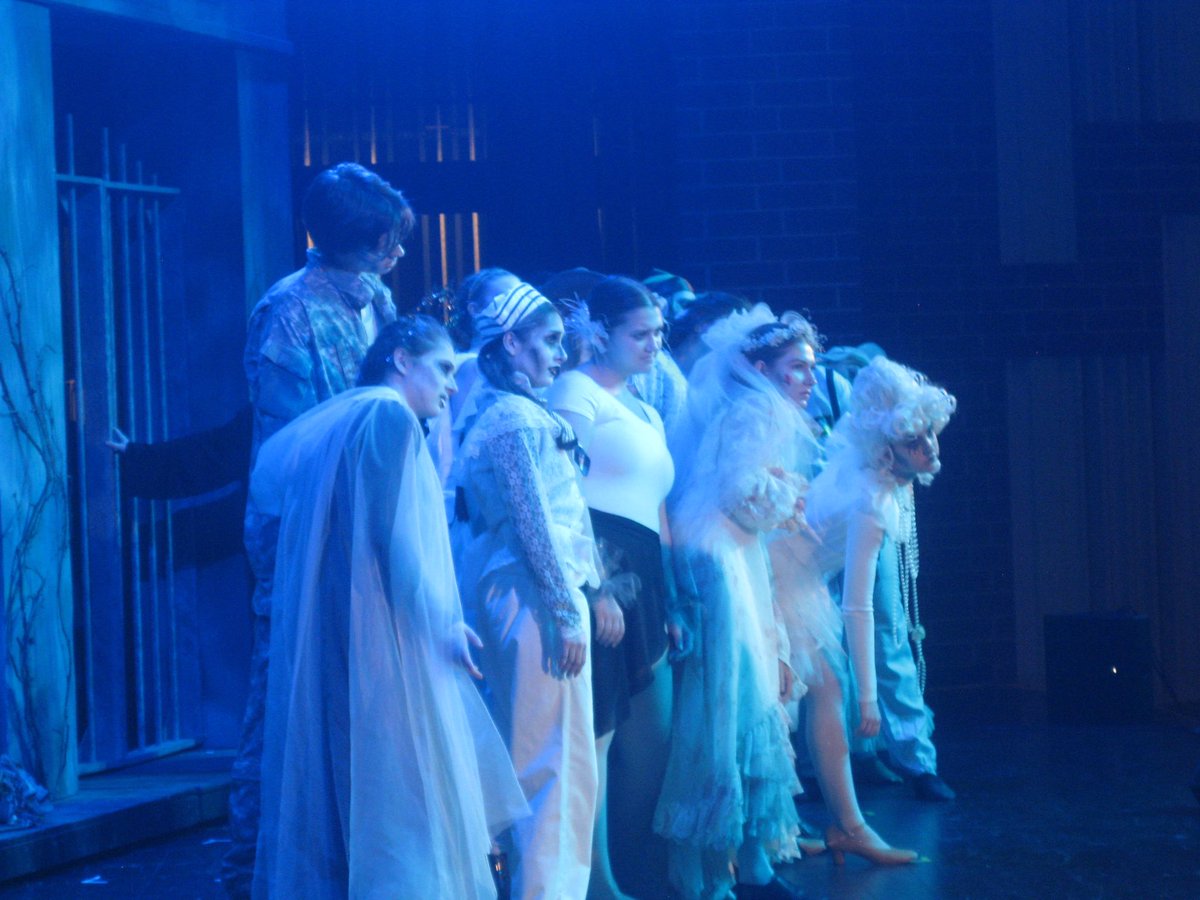 PorterPlayers's tweet photo. “It’s family first and family last and family by and by!”

The Addams Crypt is officially sealed! 🌙🪦👻

Thank you to the cast of The Addams Family! This kooky show has been so much fun &amp; we appreciate all who came out to see it! Did you get to see this hilarious show? https://t.co/h3Srgv24W7