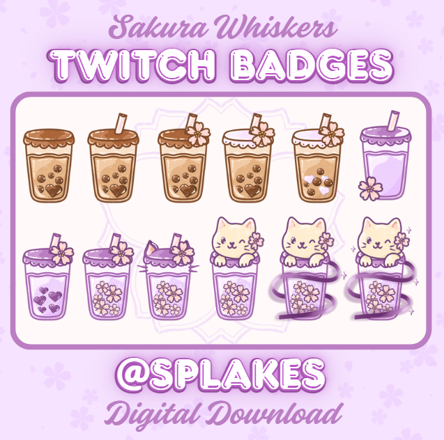 Splakess's tweet photo. Released two new sets of Twitch/Discord badges on my Etsy! 
https://t.co/xQdurfxbyx https://t.co/yCUgqq3Ulb
