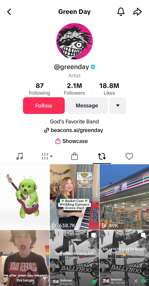 What an amazing week for $Gog
A short thread recap:

🧵 1/4

-Numerous TikTok posts hit 1m+ views and one hit 10m+

-20m account posted using our theme and tagged us x2. Green day reposted us. Official Roblox and drumstick used our sound! 🤯