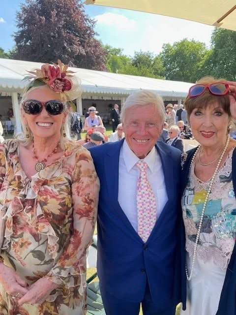 Our David Hamilton and his wife Dreena were at Buckingham Palace on Friday - and bumped into good friend Anita Harris.