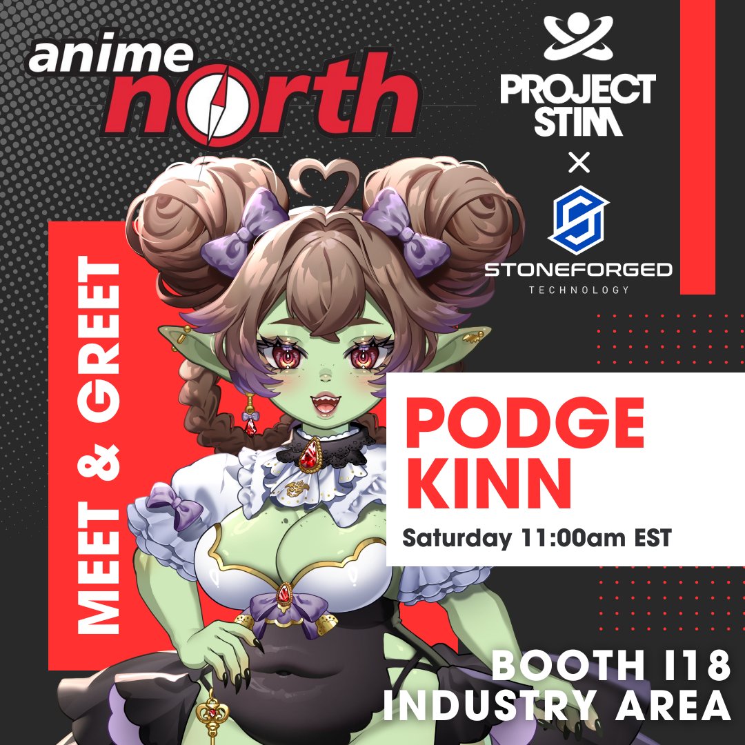 Come see me at Anime North!🍁

I'm so excited to be working with Project Stim and Stoneforged for this opportunity on my 20th anniversary of attending Anime North!