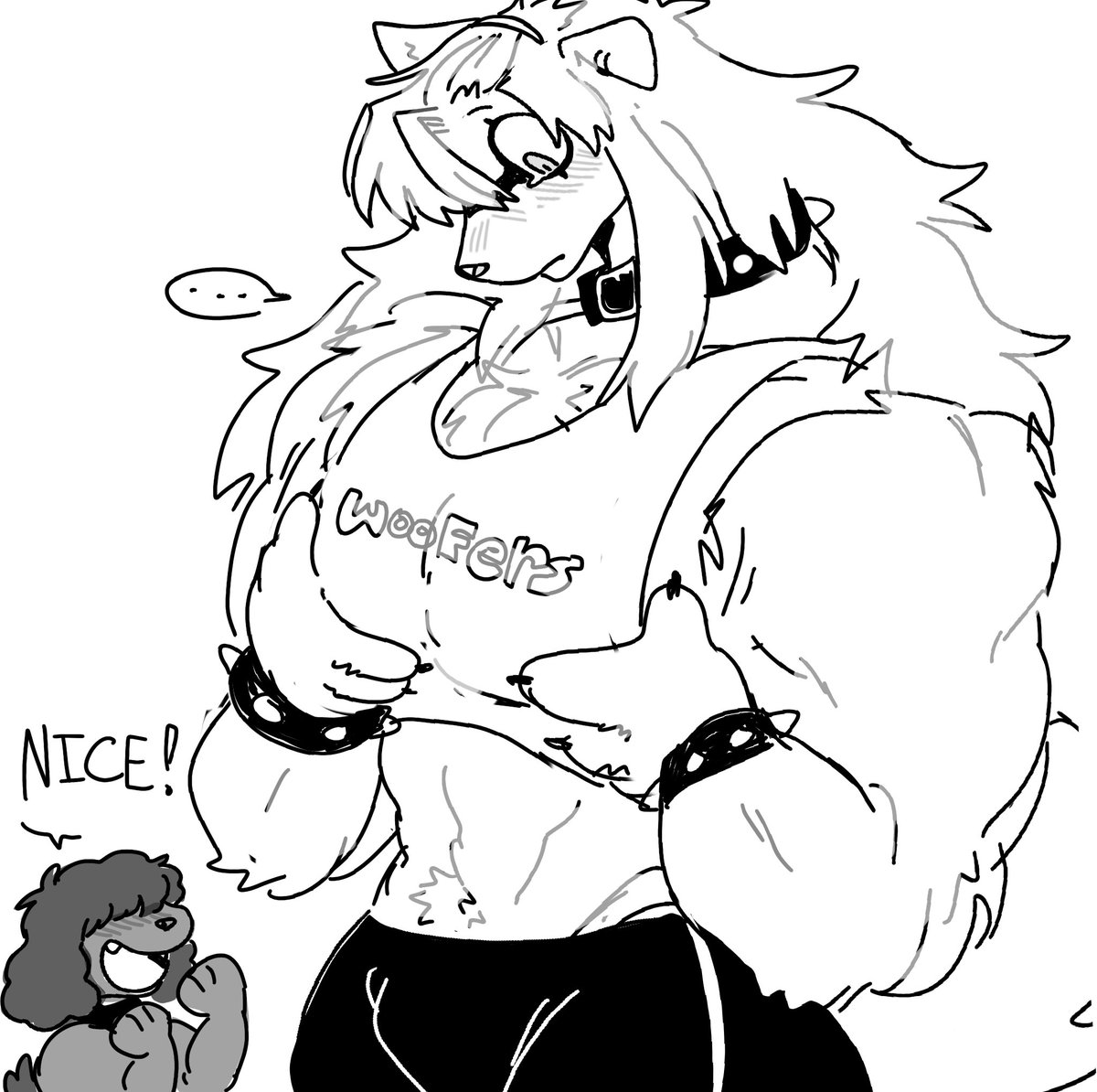 mogu gained a little weight, but it all went to his pecs (rex is thrilled, of course)