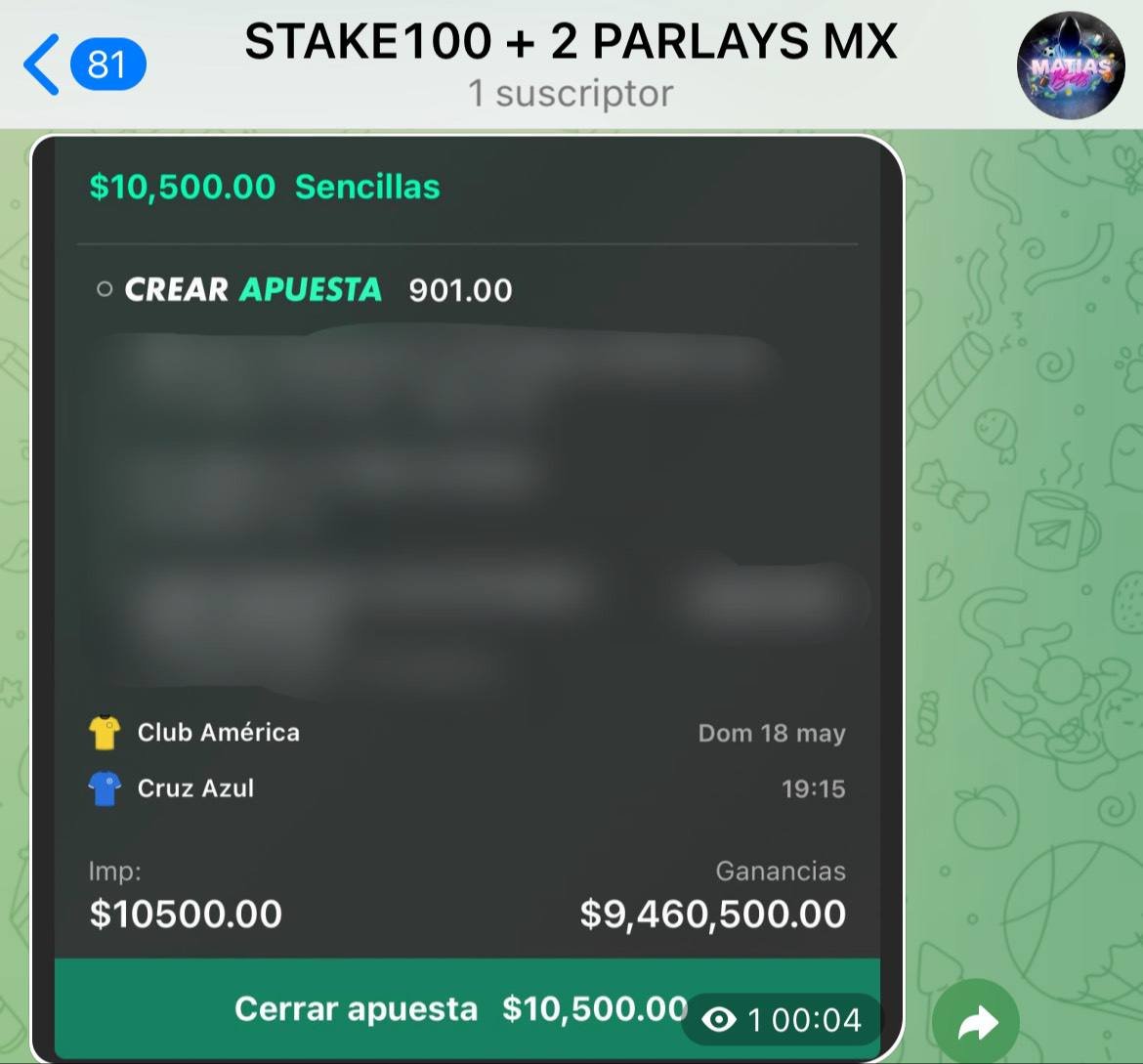reypicks1_'s tweet photo. 🔥🔥 ¡NUEVO STAKAZO 100 DE MATÍAS BETS! 🔥🔥

⚽️ AMÉRICA VS CRUZ AZUL 🏟️🔥
💣💣 LO VAN A QUERER? 🚀💰
¡Necesito que de verdad se vea el APOYO! 💯❤️

❤️‍🔥 DEJEN SUS ME ENCANTA ❤️‍🔥 y 🔁 RT SI LO QUIEREN GRATIS 🔁

DISPONIBLE: https://t.co/kau7O75KYk https://t.co/DLeLQ6kXU9