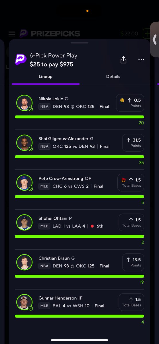 my luck in dallas continues 🥰 i still don’t like prizepicks