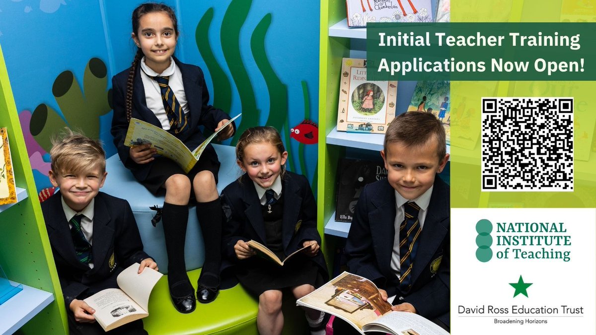 Applications for our ITE teacher training programme are open. Find out more here dretteachingschoolhub.co.uk/NIoT-at-DRET-I…