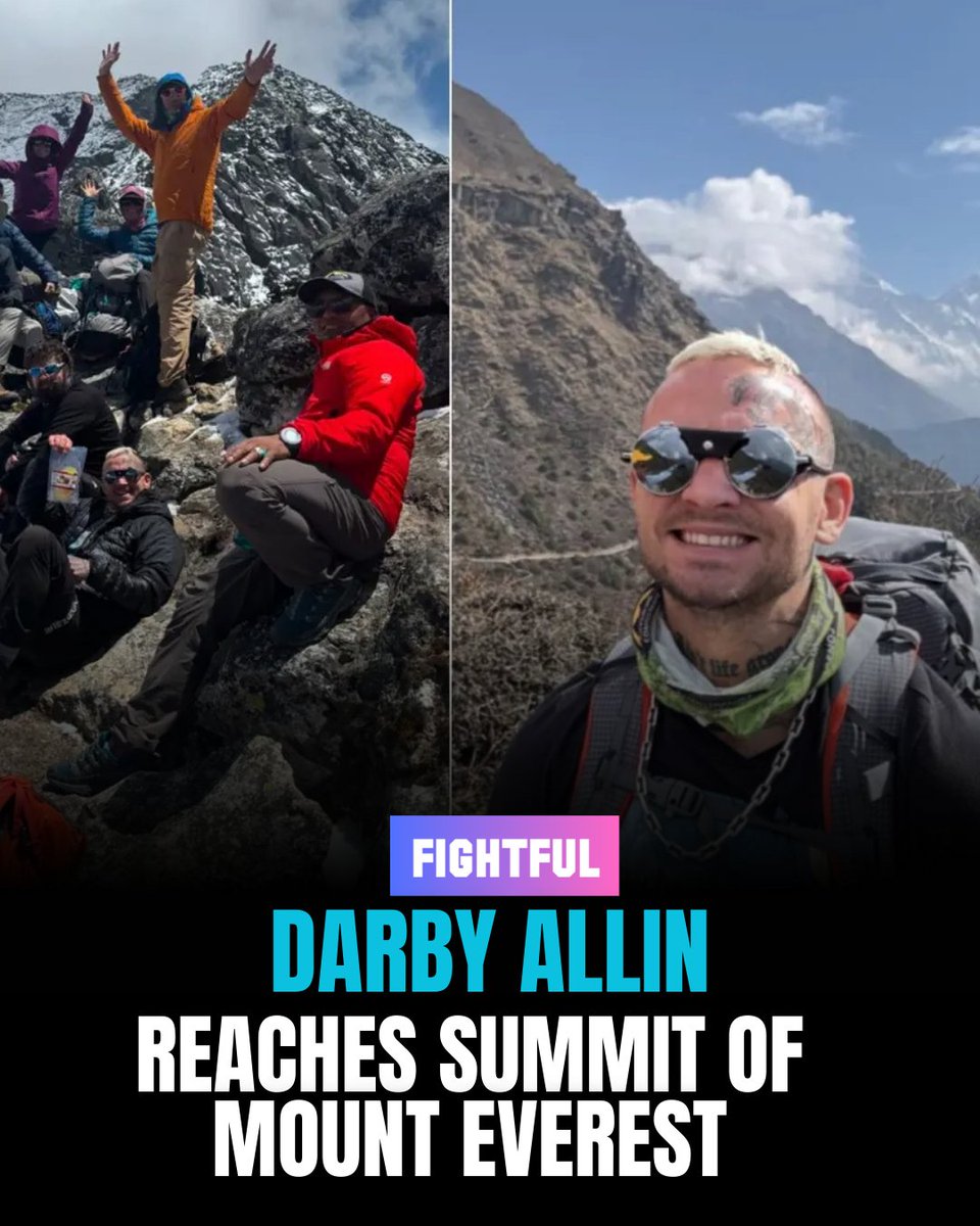 Darby Allin reached the top of Mount Everest!
