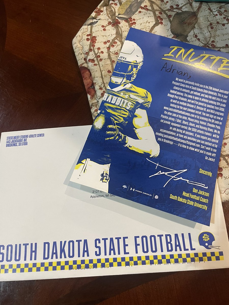 Adrian Scaife (@scaifeadri56902) on Twitter photo Thank you <a href="/CoachDtjackson/">Dan Jackson</a> for the <a href="/GoJacksFB/">SDSU Football</a> camp invite!! Hopefully I get a chance to make it down there! <a href="/MJ_NFLDraft/">Mark Johnson</a> <a href="/More2SayPod/">More to Say</a> Thank you <a href="/CoachDtjackson/">Dan Jackson</a> for the <a href="/GoJacksFB/">SDSU Football</a> camp invite!! Hopefully I get a chance to make it down there! <a href="/MJ_NFLDraft/">Mark Johnson</a> <a href="/More2SayPod/">More to Say</a>