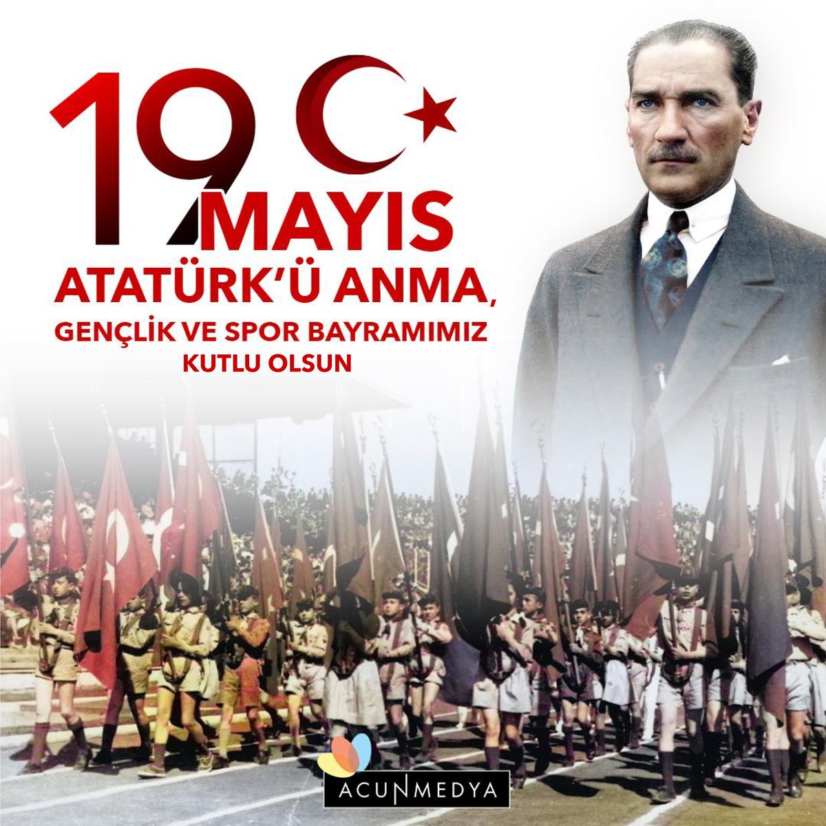 19 Mayıs Atatürk’ü Anma, Gençlik ve Spor Bayramımız kutlu olsun.