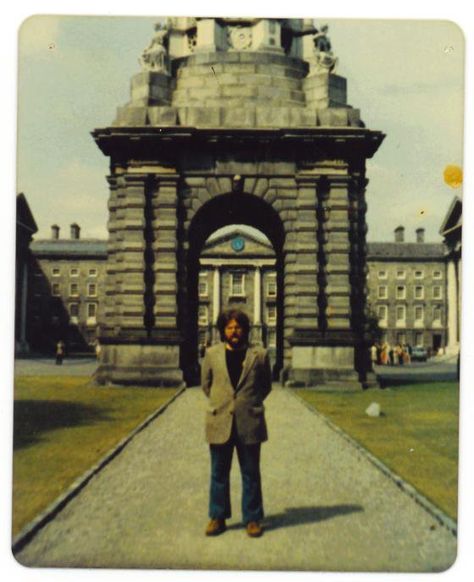 Yours truly hanging around Trinity College, Dublin, in 1982.