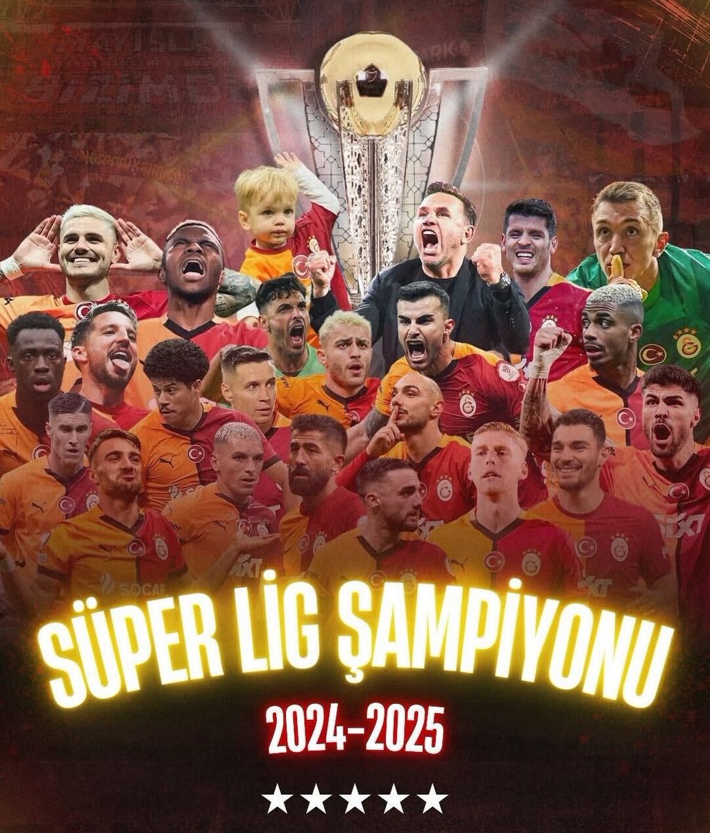 ⭐️⭐️⭐️⭐️⭐️ #SampiyonGalatasaray