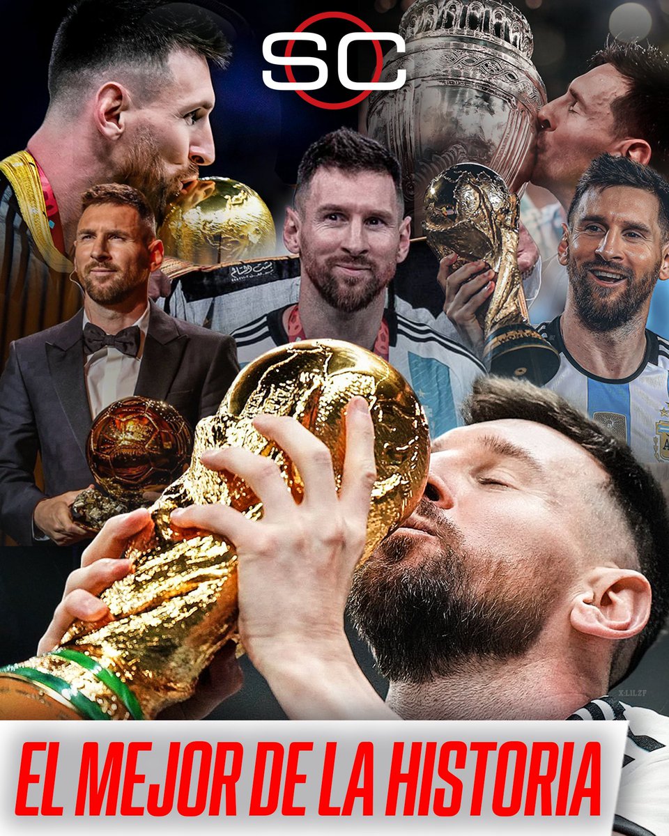 SC_ESPN's tweet photo. 🐐 LIONEL MESSI, EL MEJOR JUGADOR DE TODOS LOS TIEMPOS... SEGÚN LA IFFHS 🐐

✍🏻 La Federación Internacional de Historia y Estadística de Fútbol su Top 10 de los mejores jugadores de toda la historia:

1️⃣ Lionel Messi
2️⃣ Pelé
3️⃣ Diego Maradona
4️⃣ Cristiano Ronaldo
5️⃣ Johan Cruyff
6️⃣ Ronaldo
7️⃣ Zinedine Zidane
8️⃣ Franz Beckenbauer
9️⃣ Alfredo Di Stéfano
🔟 Ronaldinho

¿Qué opinas?