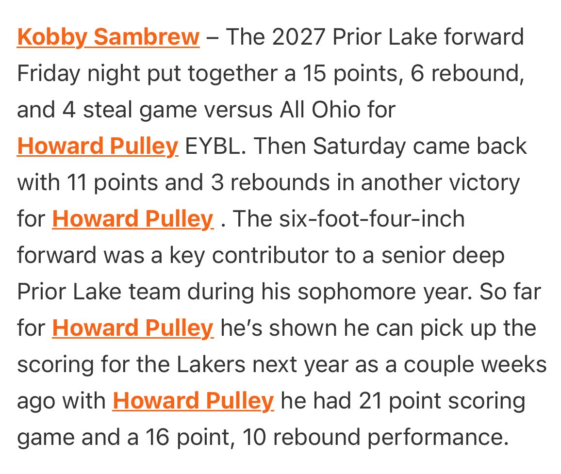 HOWARD PULLEY EYBL 2027 (@pulleyhoopse16) on Twitter photo 