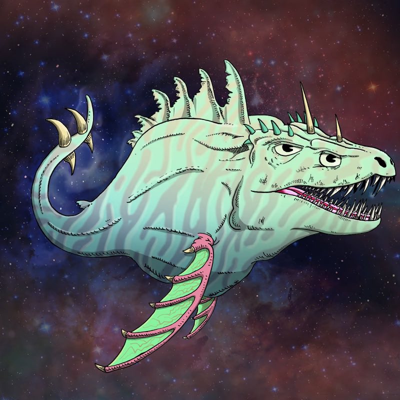 Spiky Space Fish United tweet media