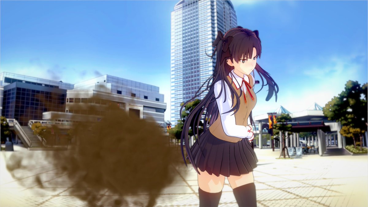 GassyNympho's tweet image. Aaaand something from my bestie, @CatgirlFartFan, where Rin is walking and pooting down the street like what happens in the fic. Isn't she so smelly? Gross mage...