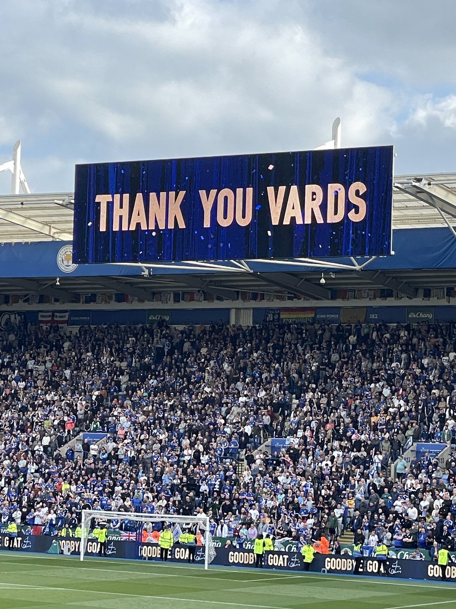 It was always going to be 200.  I was there for his first goal, through to his last. Goodbye Vardy and thanks for the incredible memories! #LCFC