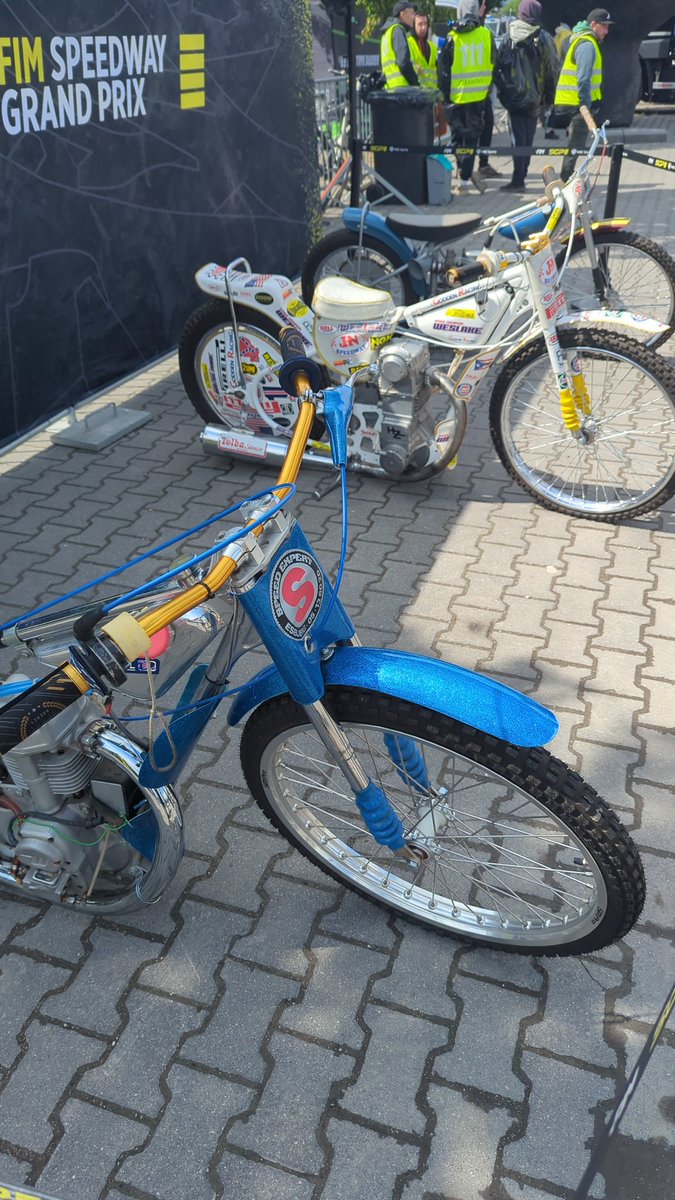 Warsaw SGP yesterday one Zenon Plechs bikes.  Saw these at Riga last year too. My first ever meeting was Australia Vs Poland in 1973. I need to dig the program out of the loft to see if he rode in the first race. <a href="/UprightSpeedway/">Upright Speedway </a>