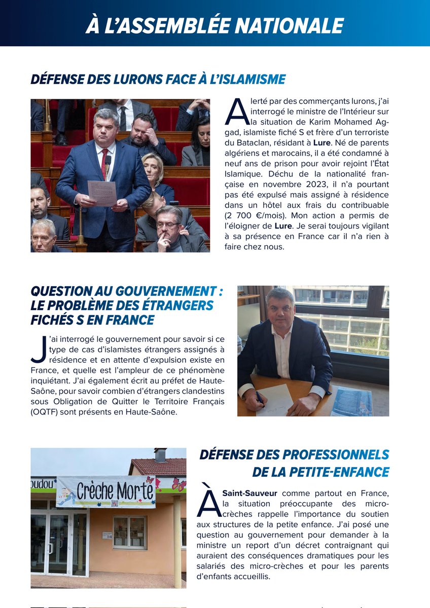 EmericSalmon's tweet image. 📢Retrouvez dans vos mails ou par courrier postal le nouvel exemplaire de ma lettre parlementaire pour suivre mon actualité des derniers mois ! 

Vous n&apos;êtes pas encore inscrit ?  En quelques secondes, vous serez informé de mon actualité📷 

forms.gle/cZcvNjKgjWDNhQ…