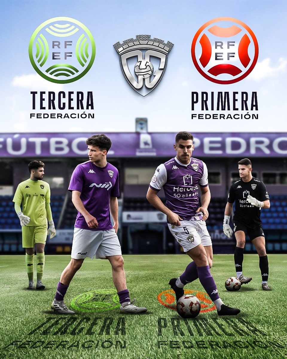 CDG_cantera's tweet photo. 💜DOS ASCENSOS, UNA SOLA PASIÓN!💜

Guadalajara vuelve a rugir.🗣️🔥
Nuestro primer equipo regresa por la puerta grande a Primera Federación (1ª RFEF).🥇
Nuestro filial, con coraje y orgullo, alcanza la Tercera Federación (3ª RFEF).🥇 https://t.co/cTSz0ZR5sL