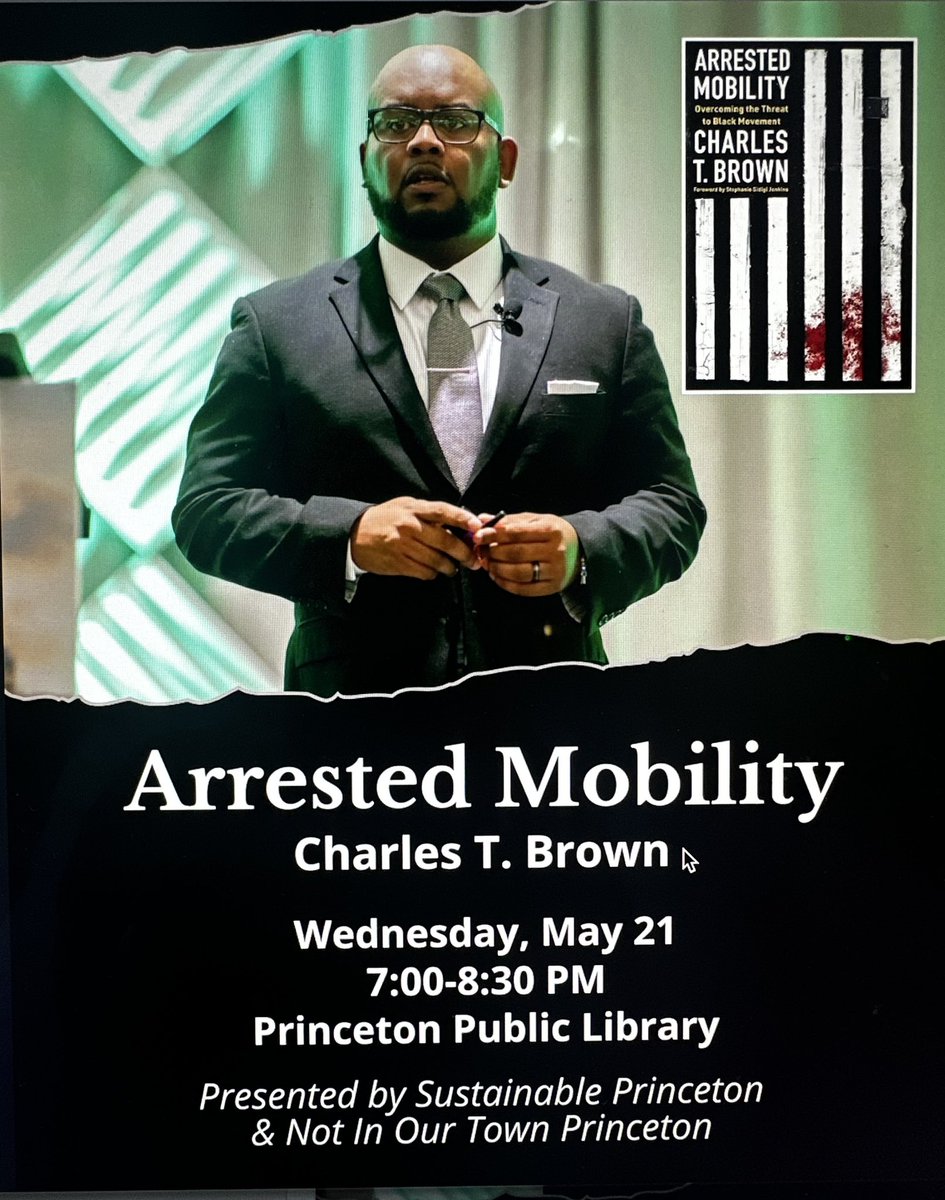 Charles T. Brown, MPA, CPD (@ctbrown1911) on Twitter photo If you’re in the area, please join me and <a href="/sustainptn/">SustainablePrinceton</a> for my first author’s talk and book signing at the Princeton Public Library (NJ) this Wednesday. My book is currently #1 under new releases in urban planning on Amazon: a.co/d/0gHt19m! #Arrestedmobility If you’re in the area, please join me and <a href="/sustainptn/">SustainablePrinceton</a> for my first author’s talk and book signing at the Princeton Public Library (NJ) this Wednesday. My book is currently #1 under new releases in urban planning on Amazon: a.co/d/0gHt19m! #Arrestedmobility
