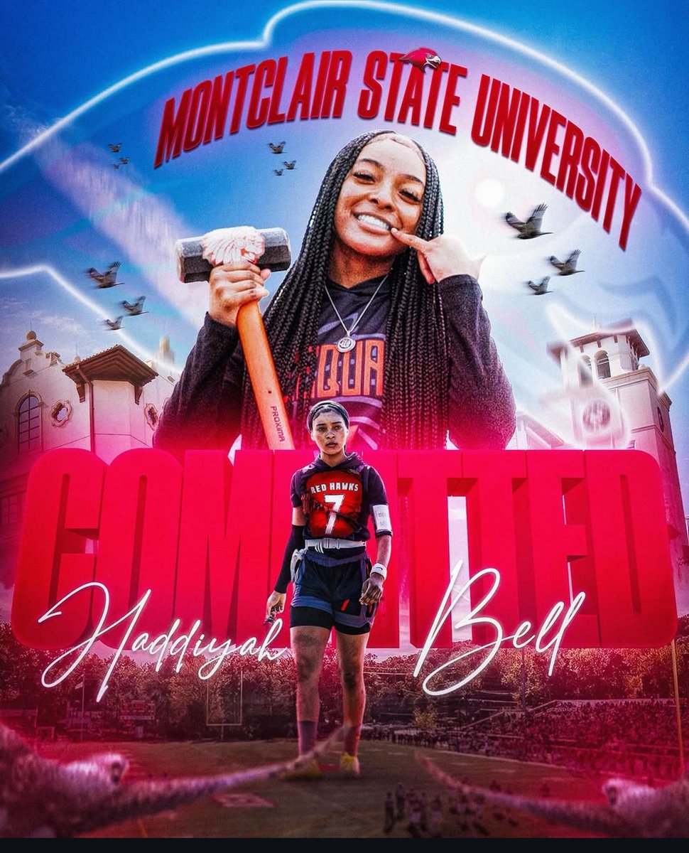 Welcome Weequahic High’s Haddiyah Bell to our Red Hawk Family .
Let’s Create History #RedHawkFamily <a href="/iamhaddiyahbell/">HADDIYAH “QB1” BELL</a>