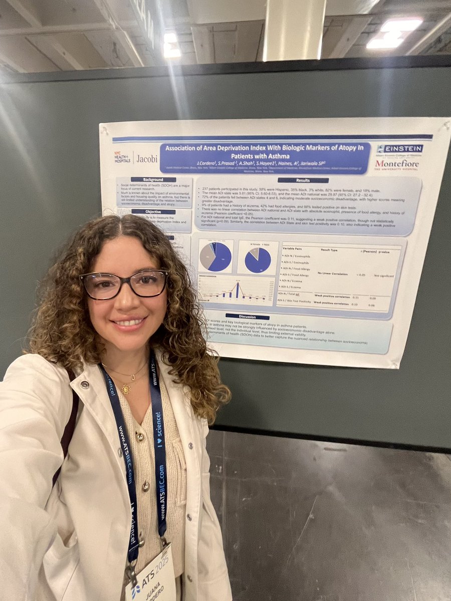 Juana Cordero G (@juanacorderog1) on Twitter photo Happy to be presenting my poster today at #ATS2025 ✨✨ <a href="/atscommunity/">American Thoracic Society (ATS)</a>
Join me at Area M - Poster 1534 Happy to be presenting my poster today at #ATS2025 ✨✨ <a href="/atscommunity/">American Thoracic Society (ATS)</a>
Join me at Area M - Poster 1534