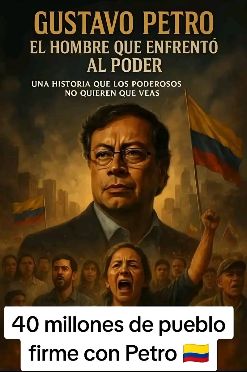 Leiton88's tweet photo. @GustavoBolivar hay que contar la verdadera historia de este hombre un patriota un guerrero un luchador en todos los escenarios ese es mi presidente @petrogustavo 👏🏾👍🏾🫡💪🏾 https://t.co/df44C1CcHq