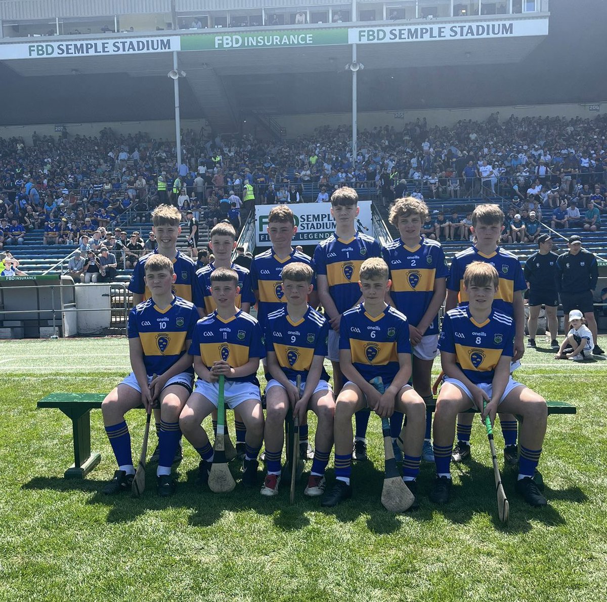 Tipperary Cumann na mBunscol (@tippcumannambun) on Twitter photo Well done to our Primary Game Hurlers who served up an exhibition in the Field of Legends rider.
Lots of future <a href="/TipperaryGAA/">Tipperary GAA</a> stars on show.
A day to remember forever for all the boys.
Thanks again to <a href="/MunsterGAA/">Munster GAA / Comhairle na Mumhan</a> for turning dreams into reality!
🇺🇦😊☀️ Well done to our Primary Game Hurlers who served up an exhibition in the Field of Legends rider.
Lots of future <a href="/TipperaryGAA/">Tipperary GAA</a> stars on show.
A day to remember forever for all the boys.
Thanks again to <a href="/MunsterGAA/">Munster GAA / Comhairle na Mumhan</a> for turning dreams into reality!
🇺🇦😊☀️