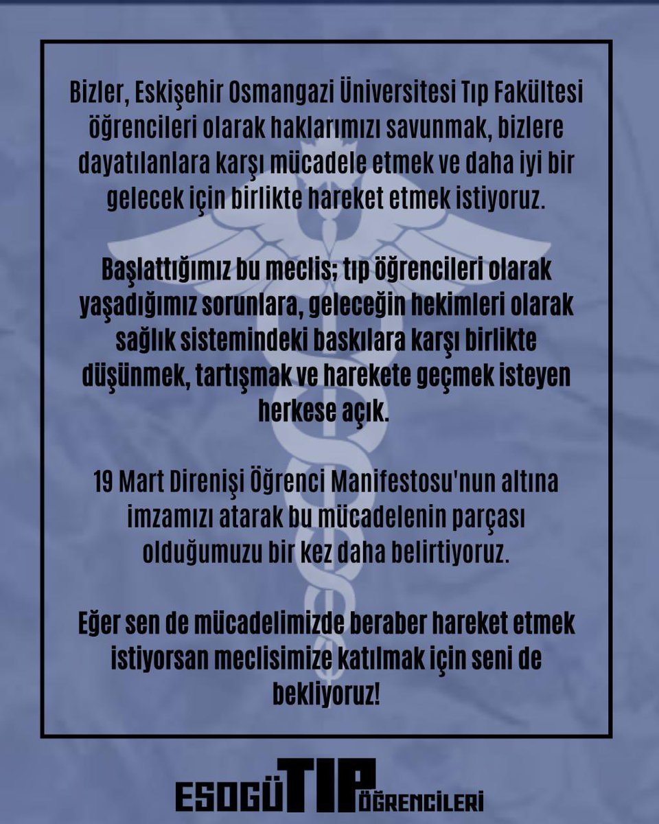 Esogü Tıp Öğrencileri Meclisi (@esogutok) on Twitter photo 