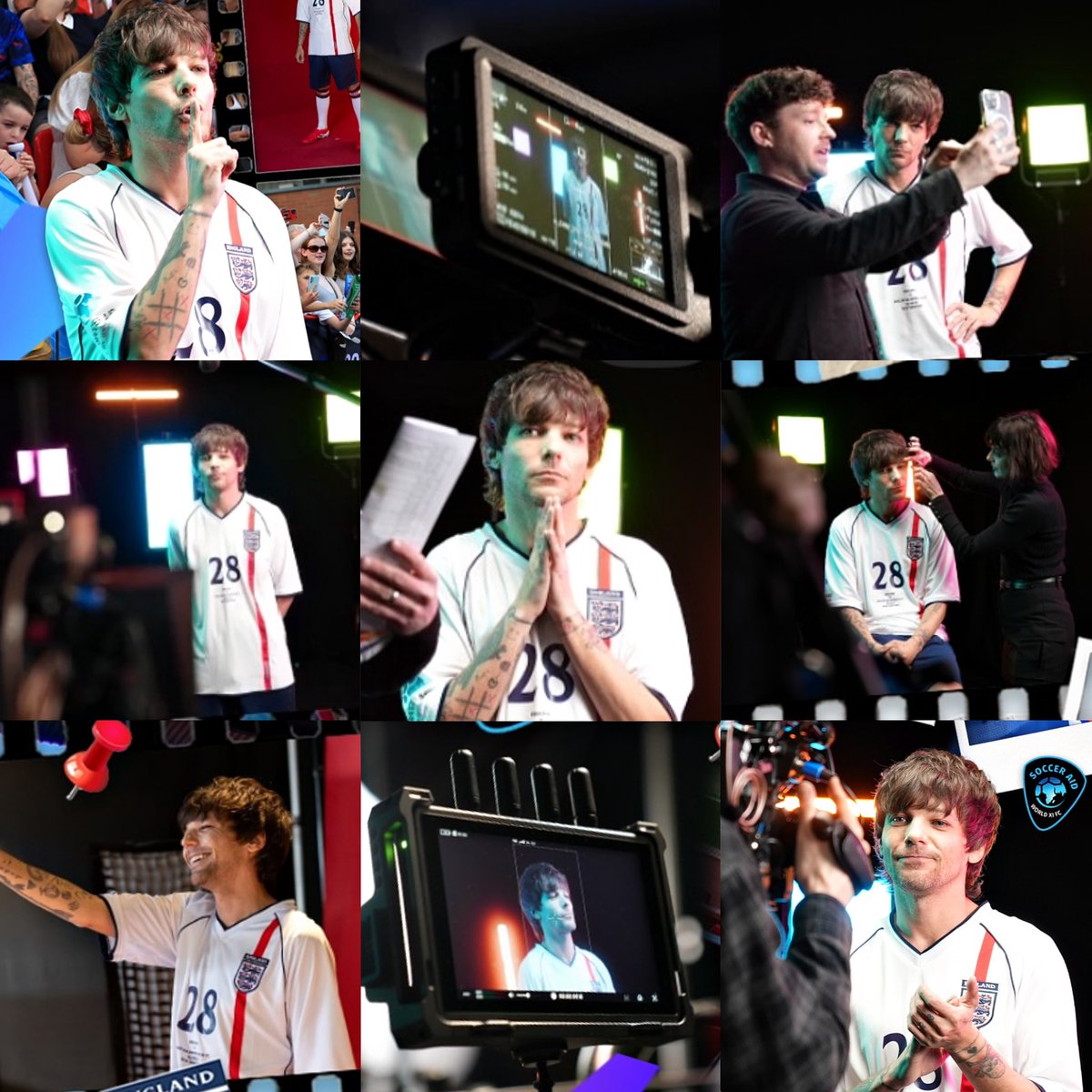 behind the scene ⭐️ louis for soccer aid