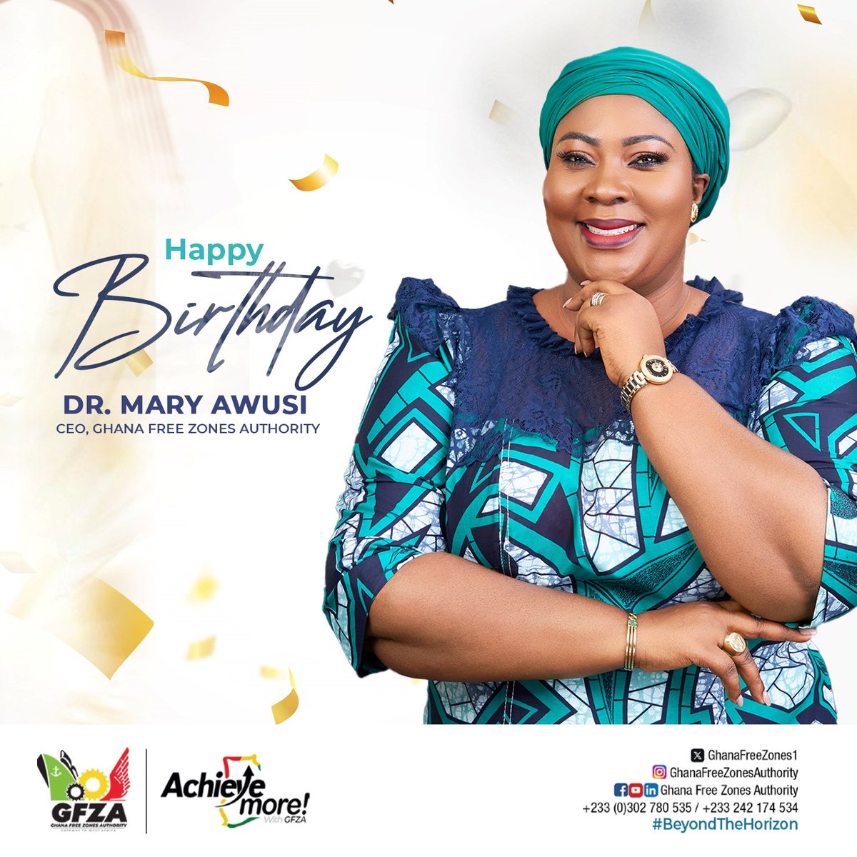 Wishing our CEO, Dr Mary Awusi a year filled with joy and Success. ❤️ 

#Gfza #exports