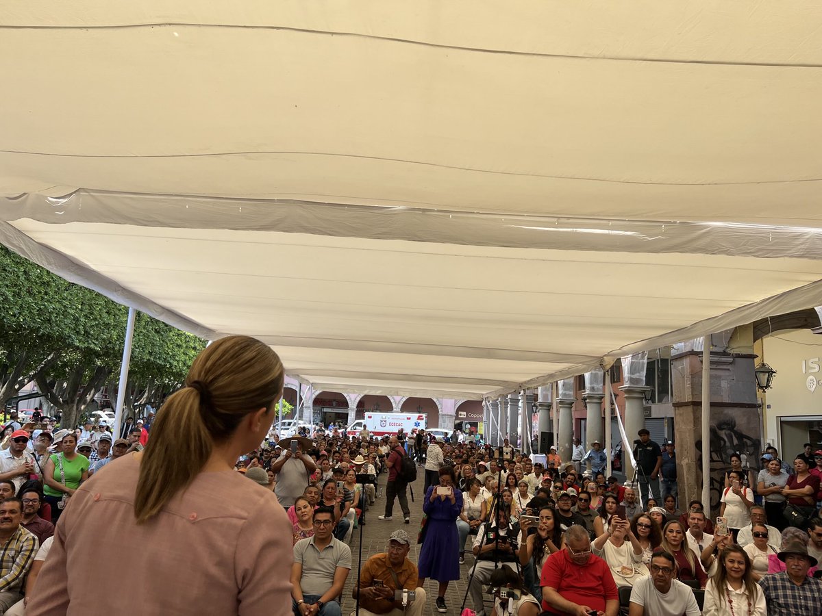 En Celaya, la senadora ⁦<a href="/kikismf/">Kikis Magaña</a>⁩.