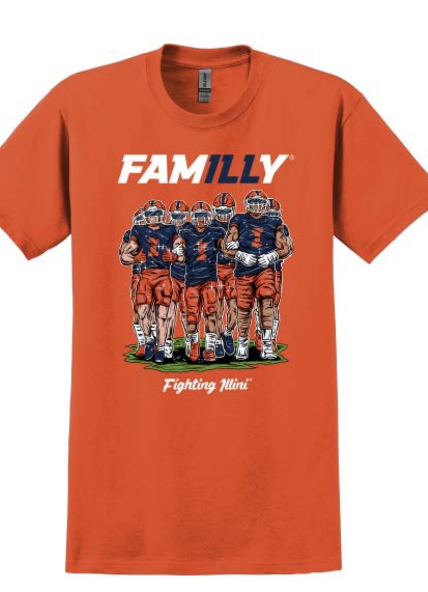 NOW AVAILABLE: Get this hand sketched, officially licensed FamILLy shirt online only at Littyville.com. Go Illini!  #ad