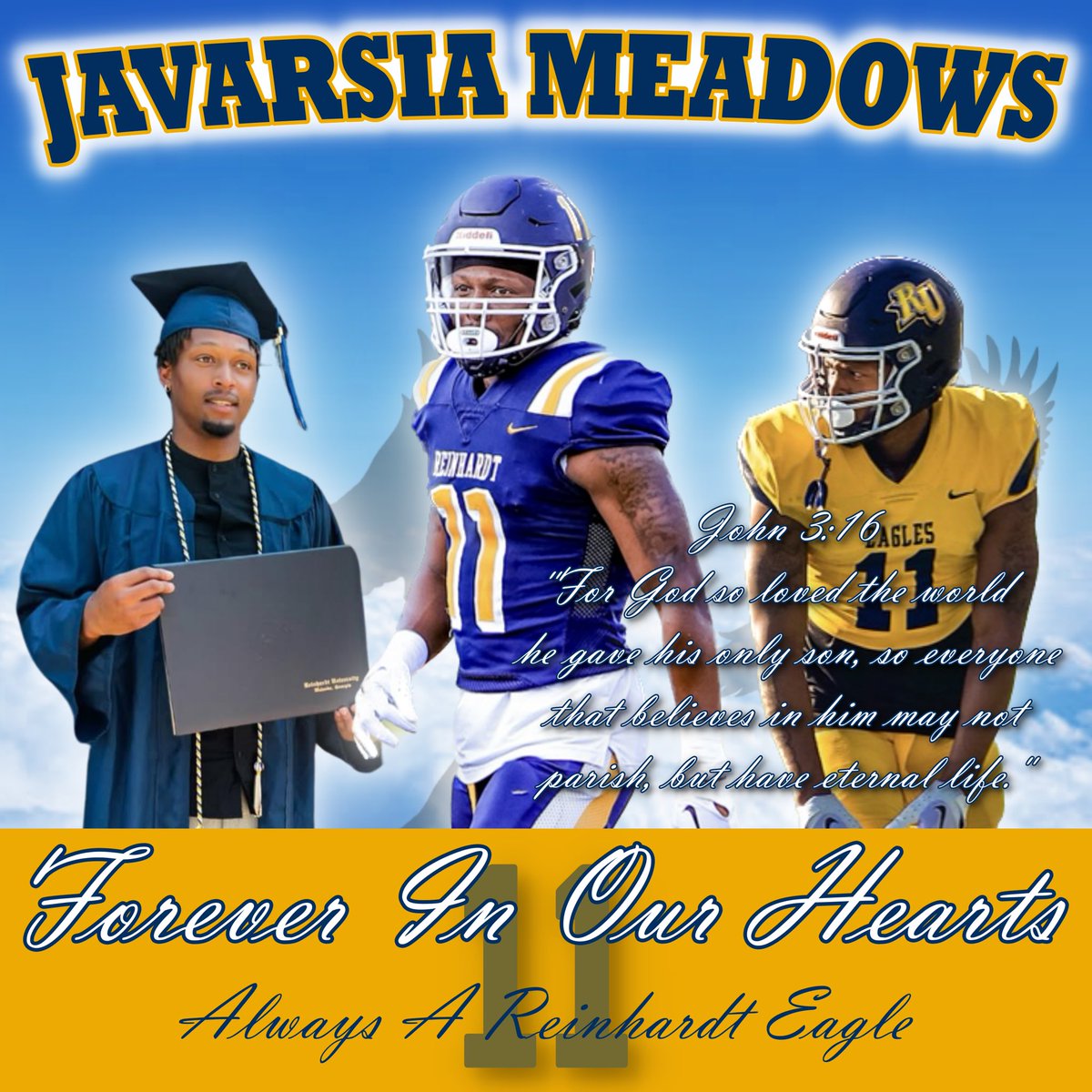 James Miller (@coach_jmiller) on Twitter photo Love you!!! We miss you!!! Forever an Eagle 🦅 life is precious, be kind, be thankful, be humble, be gracious appreciate life and love each other. <a href="/ReinhardtFB/">Reinhardt Football</a> <a href="/RU_Eagles/">Reinhardt Athletics</a> Love you!!! We miss you!!! Forever an Eagle 🦅 life is precious, be kind, be thankful, be humble, be gracious appreciate life and love each other. <a href="/ReinhardtFB/">Reinhardt Football</a> <a href="/RU_Eagles/">Reinhardt Athletics</a>