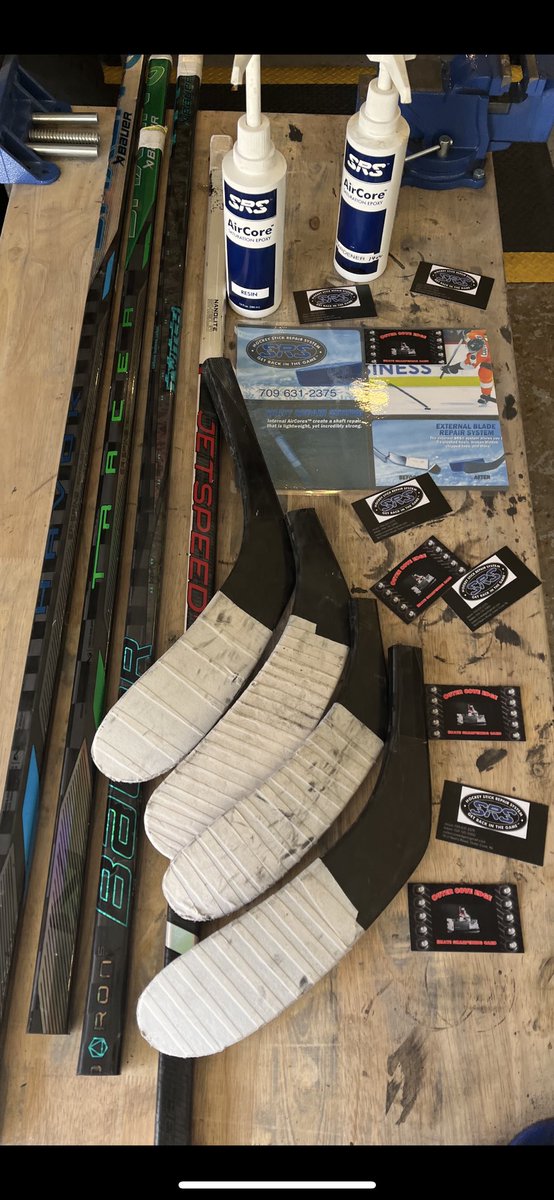 SRS Hockey Stick Repair System! 

Message us for details!