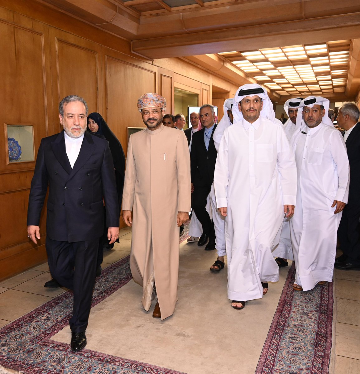 Badr Albusaidi - بدر البوسعيدي (@badralbusaidi) on Twitter photo Engaged in a valuable trilateral exchange today with Iran FM <a href="/araghchi/">Seyed Abbas Araghchi</a> and Prime Minister & FM of Qatar <a href="/MBA_AlThani_/">محمد بن عبدالرحمن</a> Our dialogue focused on coordination in a rapidly shifting regional landscape, with a shared commitment to strategic balance and stability. #TDF2025 Engaged in a valuable trilateral exchange today with Iran FM <a href="/araghchi/">Seyed Abbas Araghchi</a> and Prime Minister & FM of Qatar <a href="/MBA_AlThani_/">محمد بن عبدالرحمن</a> Our dialogue focused on coordination in a rapidly shifting regional landscape, with a shared commitment to strategic balance and stability. #TDF2025