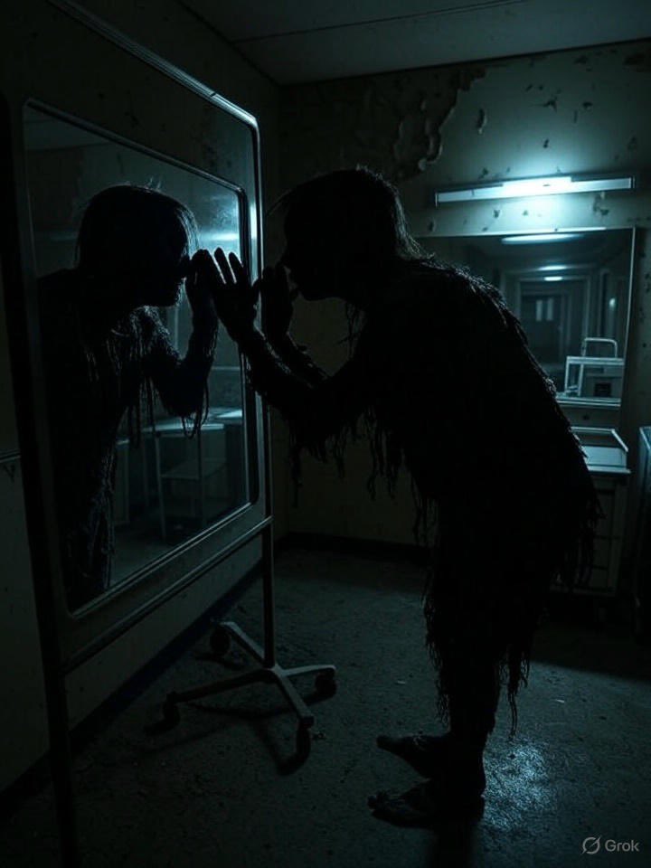 Writing Prompt:

At midnight, your mirror reflects not you, but a shadowy figure mimicking your every move. It whispers your name. Write what follows.
#WritingCommunity #Writers