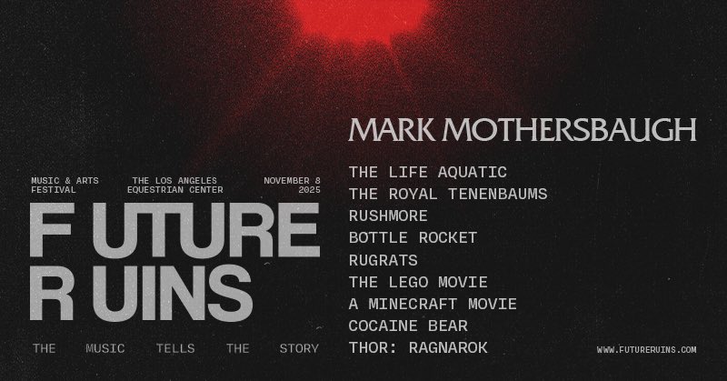 RuinsFestival's tweet photo. The music tells the story. @mmothersbaugh scored the story of…
#futureruins https://t.co/D21XPTiOqh