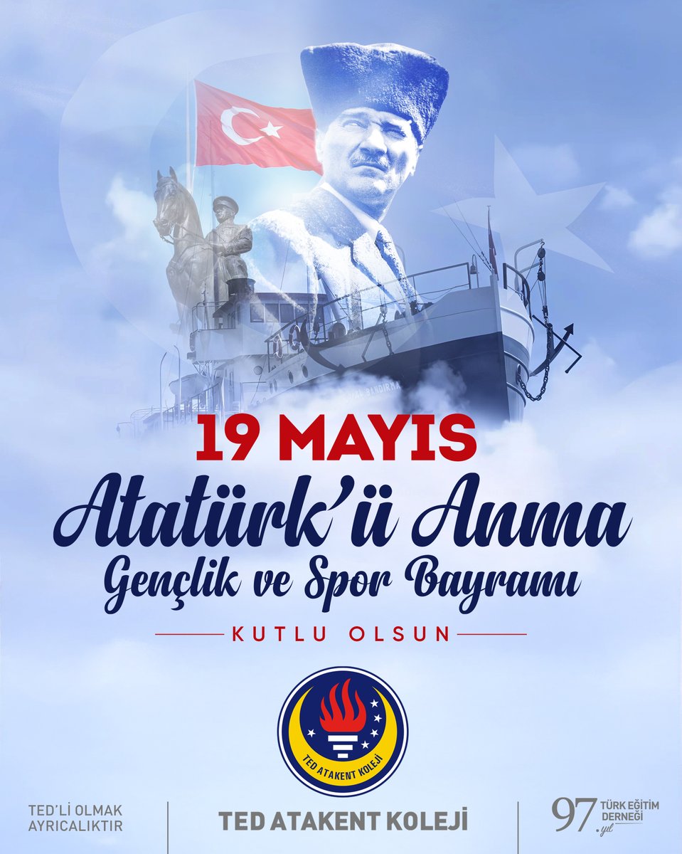 Mustafa Kemal Atatürk’ün gençliğe duyduğu inançla büyüyor, 19 Mayıs’ı coşku, gurur ve sevgiyle kutluyoruz.