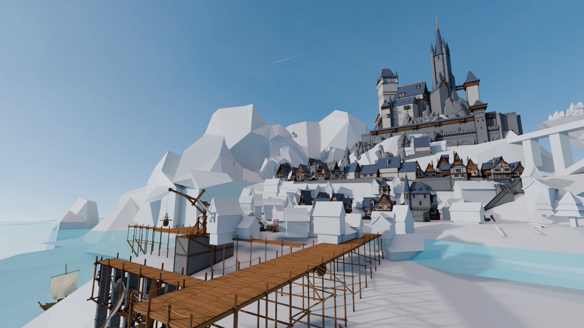 polyperfectteam's tweet photo. Building a Big Fantasy Scene #4 π°
Progress continues with a more vertical castle design and the initial layout of the surrounding village.
#GameDev #IndieDev #Fantasy #Blender #B3D #3DArt #Castle #polyuniversalpack