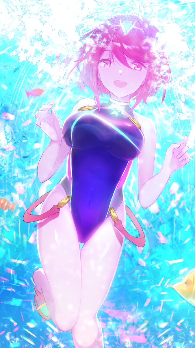 pyra_(pro_swimmer)_(xenoblade) ,ホムラ(ゼノブレイド2) 「」|tarboのイラスト