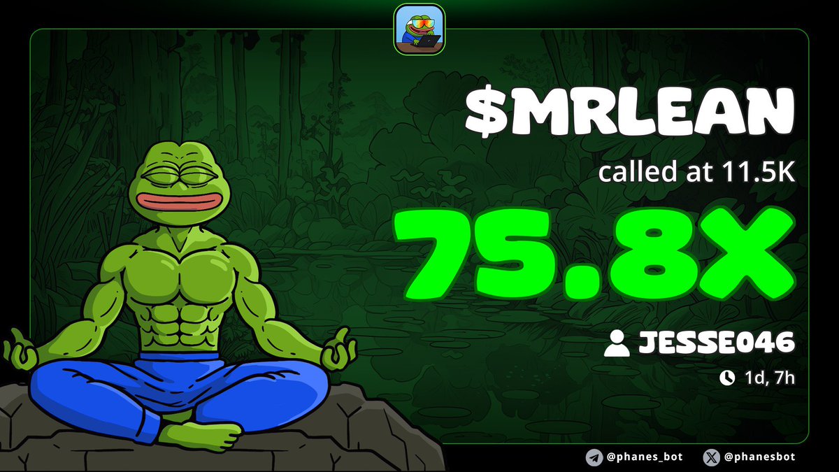 jesse_0466's tweet image. @koningarda and i just cooked $MrLean to 1 million market cap
Gave the CA to the community at 5.9k (x139)
Dont fade us..