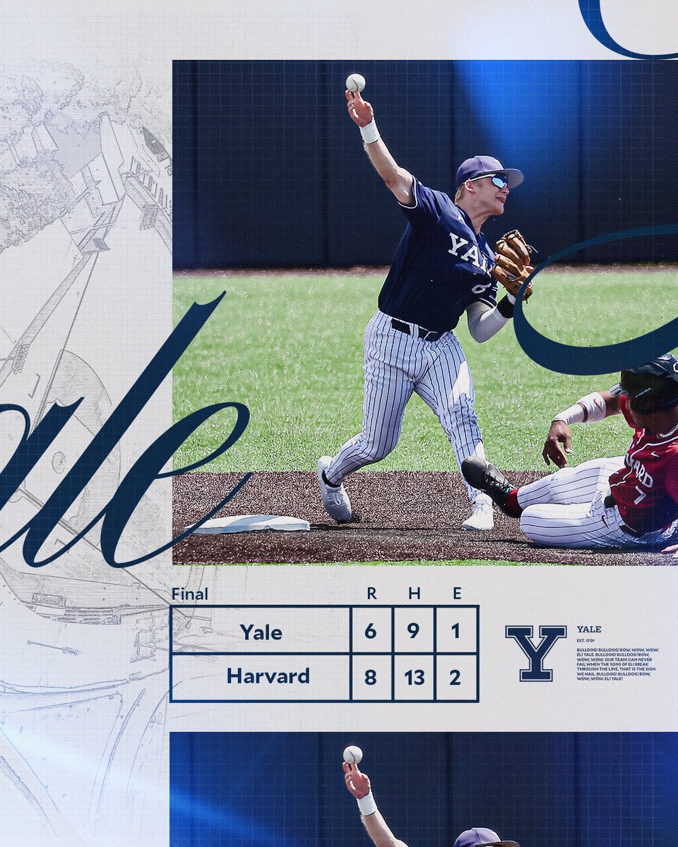 Yale Baseball (@yalebaseball) on Twitter photo Final from Bush Field. 
That's a wrap on a fantastic 2025 season. Thank you, Bulldogs. Final from Bush Field. 
That's a wrap on a fantastic 2025 season. Thank you, Bulldogs.
