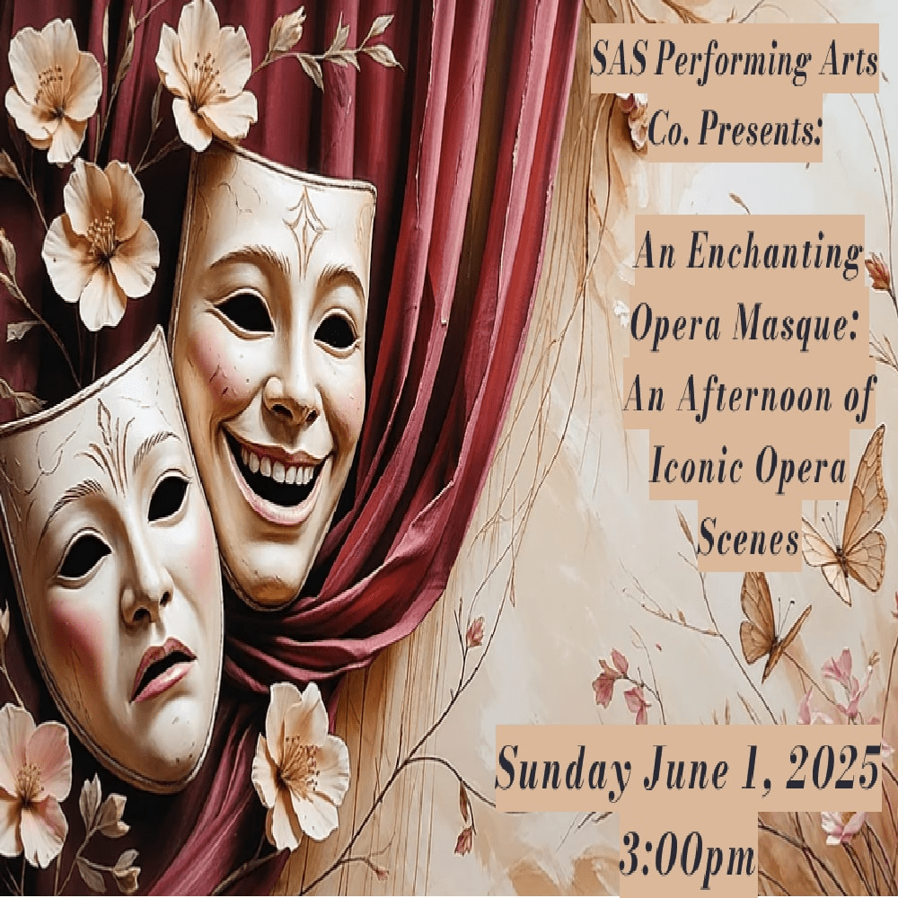 Still don't have your tickets to SAS Performing Arts Presents An Enchanting Opera Masque? Skip to the front of the line! ⁣
 onthestage.tickets/show/sas-perfo…