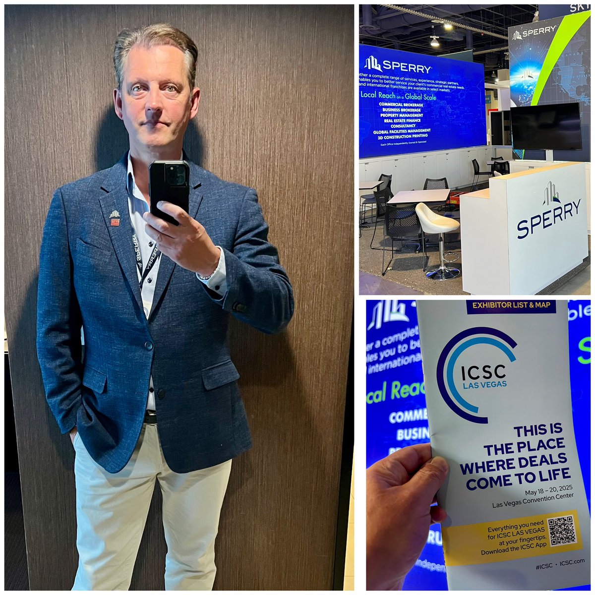 Early access ICSC Las Vegas for set up. Stop by our SPERRY booth tomorrow or Tuesday. #5448S Upper South Hall #SPERRY #ICSasVegas2025