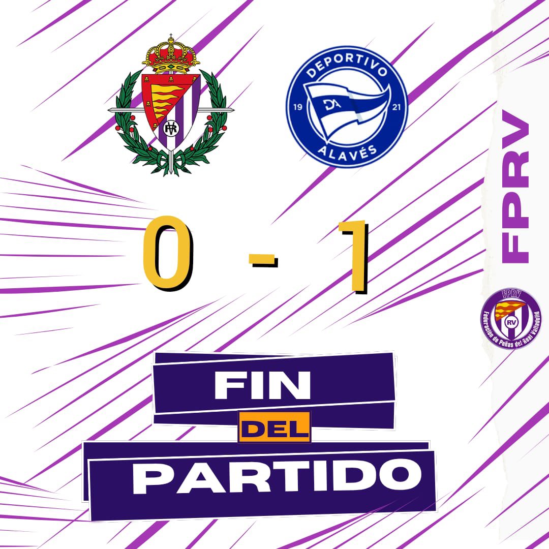 Federación de Peñas del Real Valladolid (@fdprvalladolid) on Twitter photo FINAL DEL PARTIDO. FINAL DEL PARTIDO.